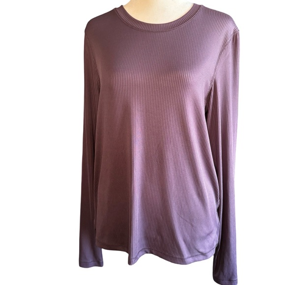 Danskin Purple Long Sleeve Shirt Sz S - Picture 2 of 12